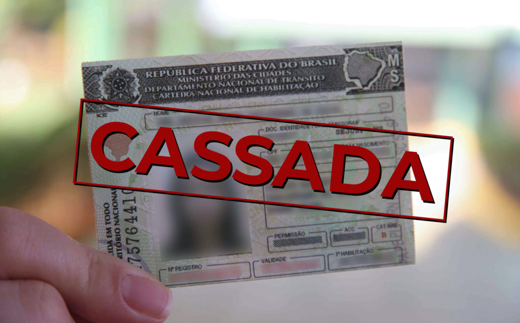 Cassaram minha CNH